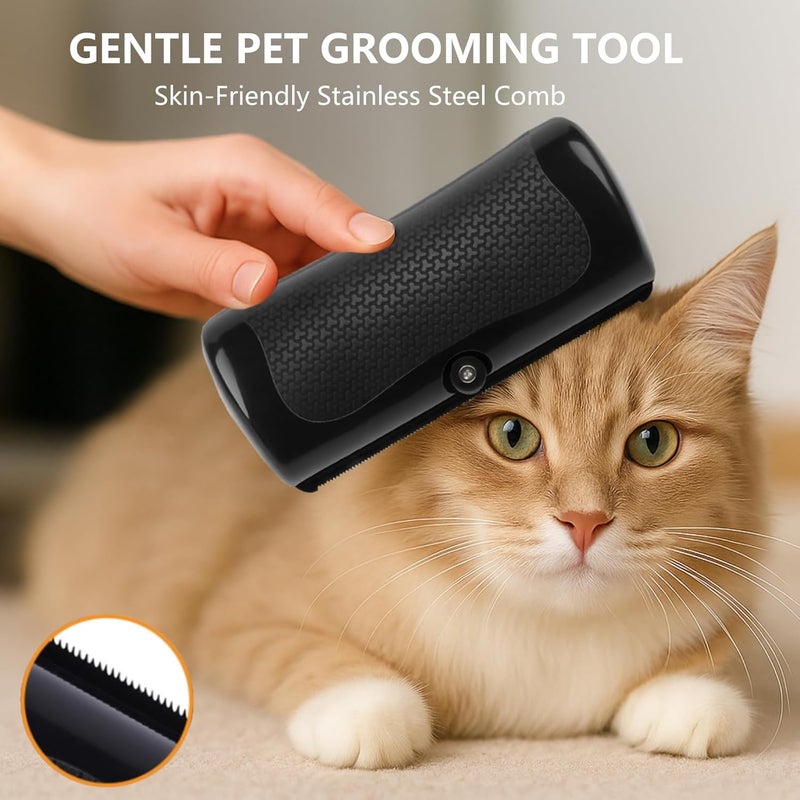 YEAHGO Deshedding Dog Brush, Deshedding Brush for Indoor Cats, Dogs, Effective Pet Hair Remover Comb for Short Long Hair, 2025 New Easy Clean Pet Grooming Tool for Shedding Control - Image 4